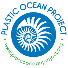The logo for Plastic Ocean Project (photo opens to website)